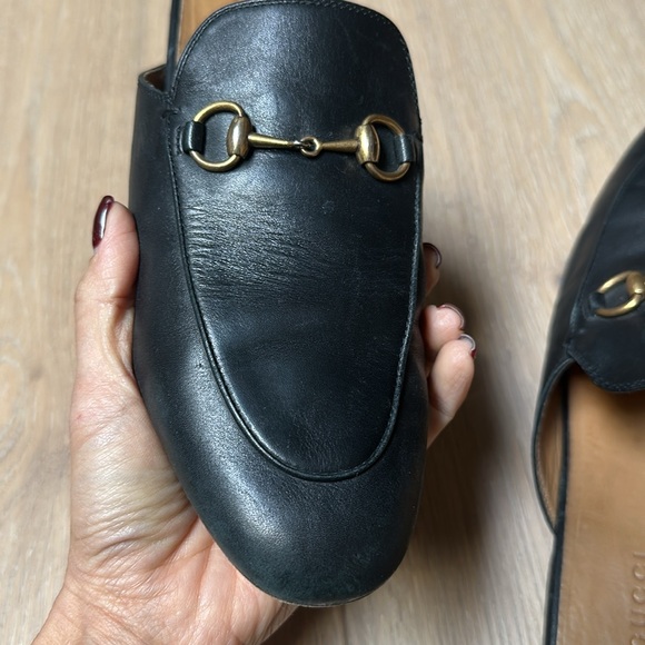 Gucci leatherr mules size 37.5 - Picture 7 of 12